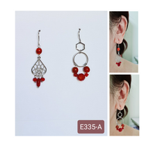 Load image into Gallery viewer, Asymmetrical Earrings - Resin / Acetate (Product ref: E335)