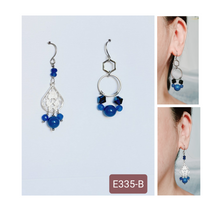 Load image into Gallery viewer, Asymmetrical Earrings - Resin / Acetate (Product ref: E335)
