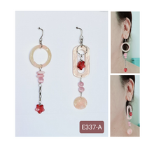 Load image into Gallery viewer, Asymmetrical Earrings - Resin / Acetate (Product ref: E337)