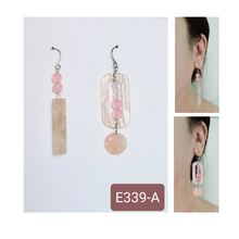 Load image into Gallery viewer, Asymmetrical Earrings - Resin / Acetate (Product ref: E339)