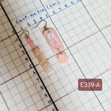Load image into Gallery viewer, Asymmetrical Earrings - Resin / Acetate (Product ref: E339)