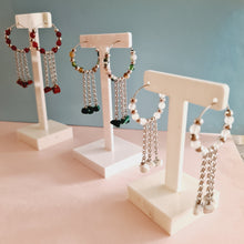 Load image into Gallery viewer, Hoop Earrings - Gemstones (Product ref: E348)