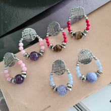 Load image into Gallery viewer, Stud Earrings - Gemstones (Product ref: E367)