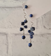 Load image into Gallery viewer, Front Back Earrings - Gemstones (Product ref: E368)