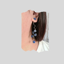 Load image into Gallery viewer, Front Back Earrings - Gemstones (Product ref: E368)