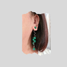 Load image into Gallery viewer, Front Back Earrings - Gemstones (Product ref: E370)