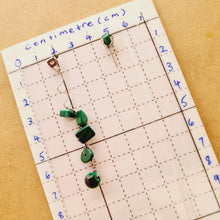 Load image into Gallery viewer, Front Back Earrings - Gemstones (Product ref: E370)