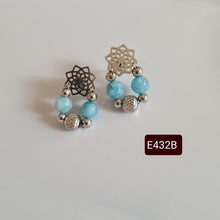 Load image into Gallery viewer, Stud Earrings - Gemstones (Product ref: E432)