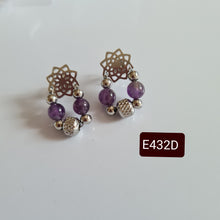 Load image into Gallery viewer, Stud Earrings - Gemstones (Product ref: E432)