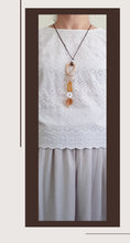 Load image into Gallery viewer, Contemporary Necklace - Resin / Acetate Pendant: Waxed cord (Product ref: N089)