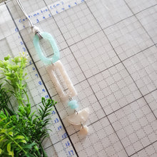 Load image into Gallery viewer, Contemporary Necklace - Resin / Acetate Pendant: Waxed cord (Product ref: N090)
