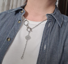 Load image into Gallery viewer, Steel Statement Necklace - (Product ref: N393)