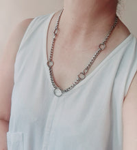 Load image into Gallery viewer, Steel Statement Necklace - (Product ref: N424)