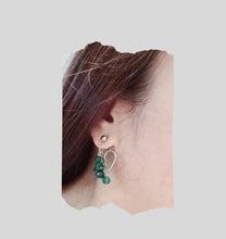 Load image into Gallery viewer, Front Back Earrings -Gemstones (Product ref: E050)