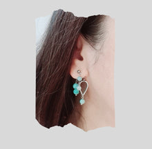 Load image into Gallery viewer, Front Back Earrings - Gemstones (Product ref: E052)