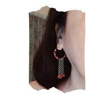 Load image into Gallery viewer, Hoop Earrings - Gemstones (Product ref: E348)