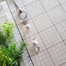 Load image into Gallery viewer, Contemporary Necklace - Resin / Acetate Pendant: Waxed cord (Product ref: N161)