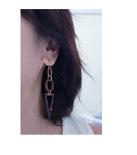 Load image into Gallery viewer, Asymmetrical Earrings - Resin / Acetate  (Product ref: E069)
