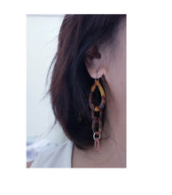 Load image into Gallery viewer, Asymmetrical Earrings - Resin / Acetate  (Product ref: E069)
