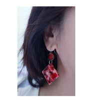 Load image into Gallery viewer, Asymmetrical Earrings - Resin / Acetate  (Product ref: E060)
