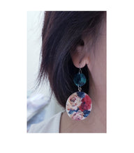 Load image into Gallery viewer, Asymmetrical Earrings - Resin / Acetate  (Product ref: E062)
