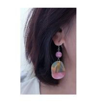 Load image into Gallery viewer, Asymmetrical Earrings - Resin / Acetate  (Product ref: E064)
