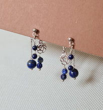 Load image into Gallery viewer, Front Back Earrings - Gemstones (Product ref: E021)
