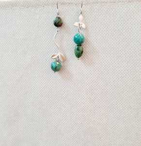 Asymmetrical Earrings - Gemstones (Product ref: E183)