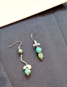 Asymmetrical Earrings - Gemstones (Product ref: E183)