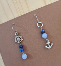 Load image into Gallery viewer, Asymmetrical Earrings - Gemstones (Product ref: E169)
