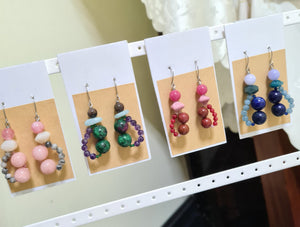 FreeStyle Earrings - Gemstones (Product ref: E361)