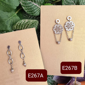 Steel Earrings - (Product ref: E267)