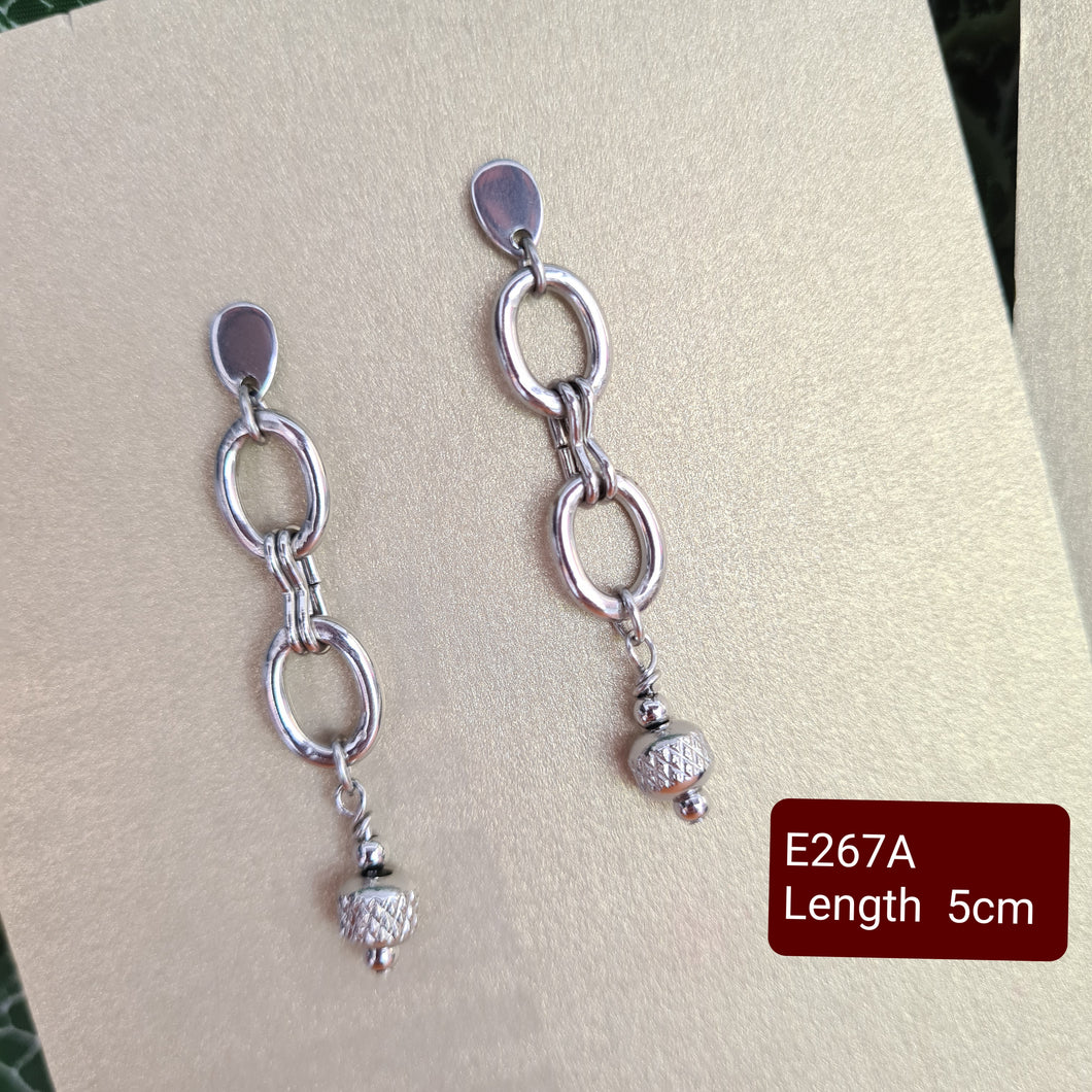 Steel Earrings - (Product ref: E267)