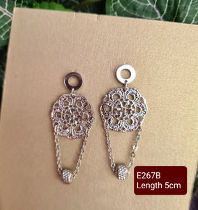 Steel Earrings - (Product ref: E267)