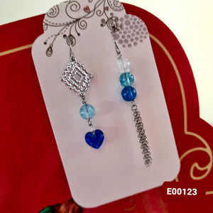 Asymmetrical Earrings - Gemstones (Product ref: E00123)