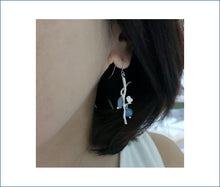 Load image into Gallery viewer, Asymmetrical Earrings - Gemstones (Product ref: E017)
