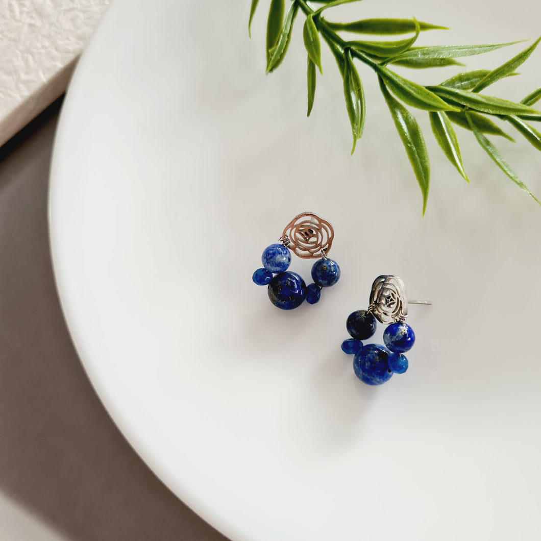 Dainty Stud Earrings - Gemstones (Product ref: E005)