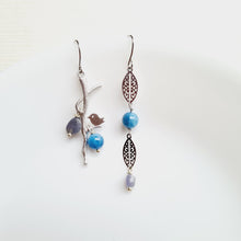 Load image into Gallery viewer, Asymmetrical Earrings - Gemstones (Product ref: E017)
