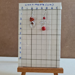 Asymmetrical Earrings - Gemstones (Product ref: E018)