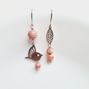 Asymmetrical Earrings - Gemstones (Product ref: E019)