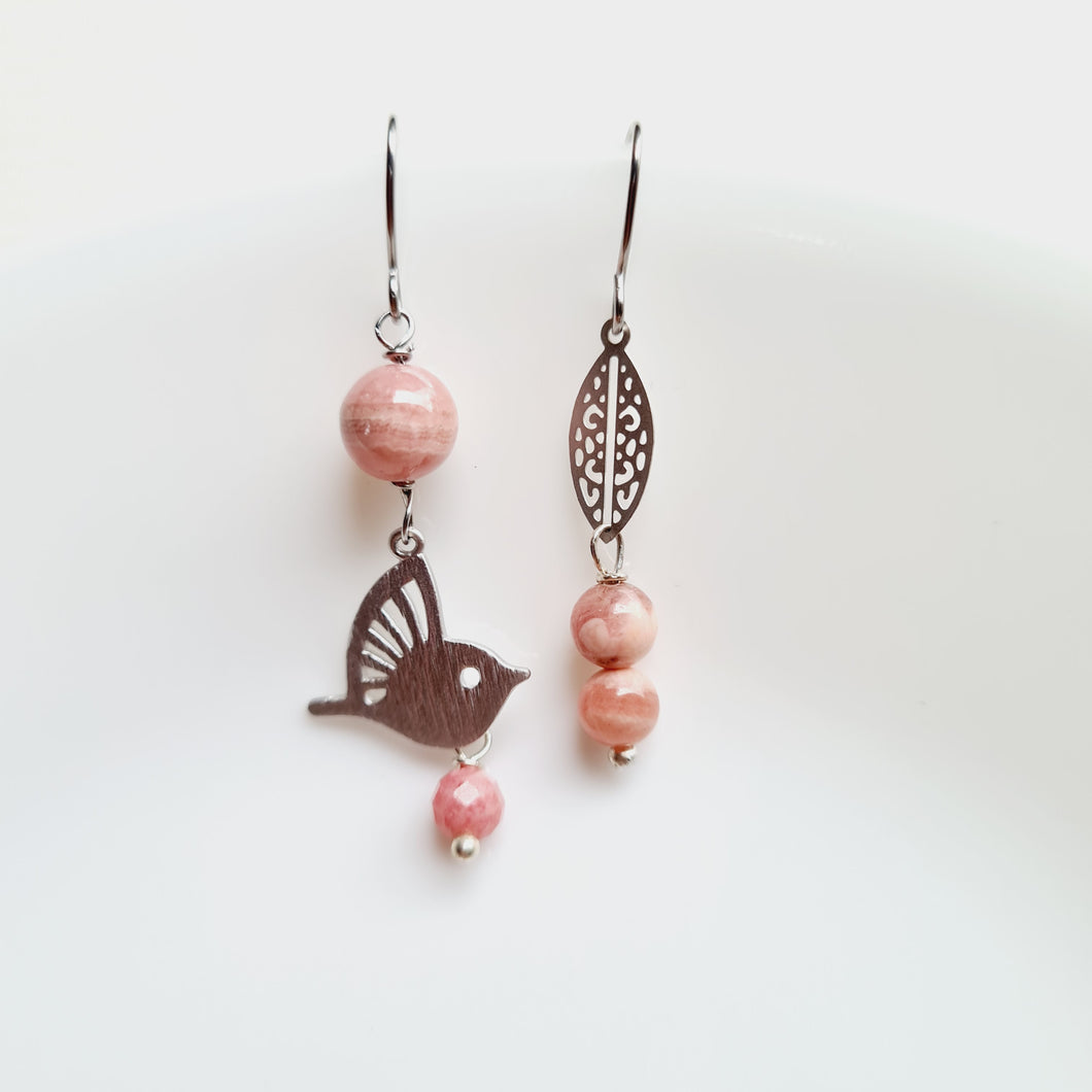 Asymmetrical Earrings - Gemstones (Product ref: E019)