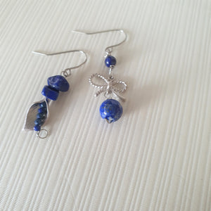 Asymmetrical Earrings - Gemstones (Product ref: E020)
