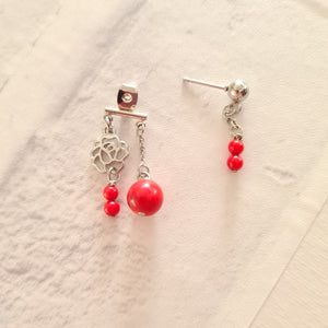 Front Back Earrings - Gemstones (Product ref: E022)