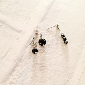 Front Back Earrings - Gemstones (Product ref: E023)