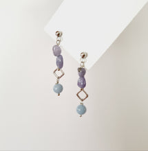 Load image into Gallery viewer, Front Back Earrings - Gemstones (Product ref: E026)
