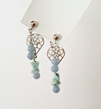 Load image into Gallery viewer, Front Back Earrings - Gemstones (Product ref: E027)
