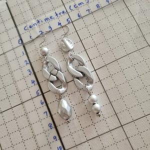 Asymmetrical Earrings - Resin / Acetate (Product ref: E028)