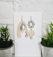 Load image into Gallery viewer, Asymmetrical Earrings - Resin / Acetate (Product ref: E029)
