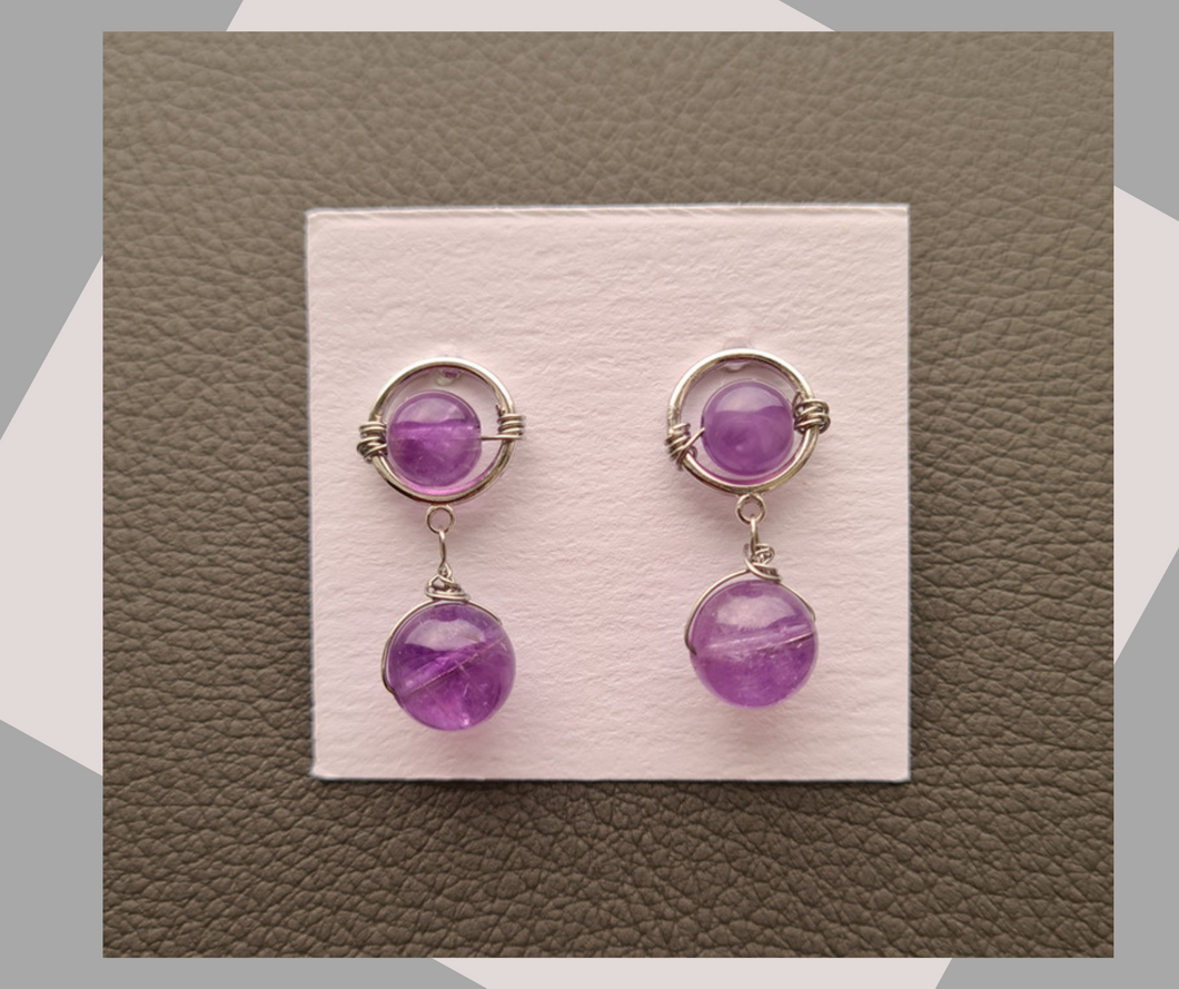 Dainty Stud Earrings - Gemstones (Product ref: E034)