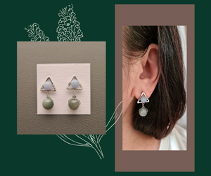 Dainty Stud Earrings - Gemstones (Product ref: E035)